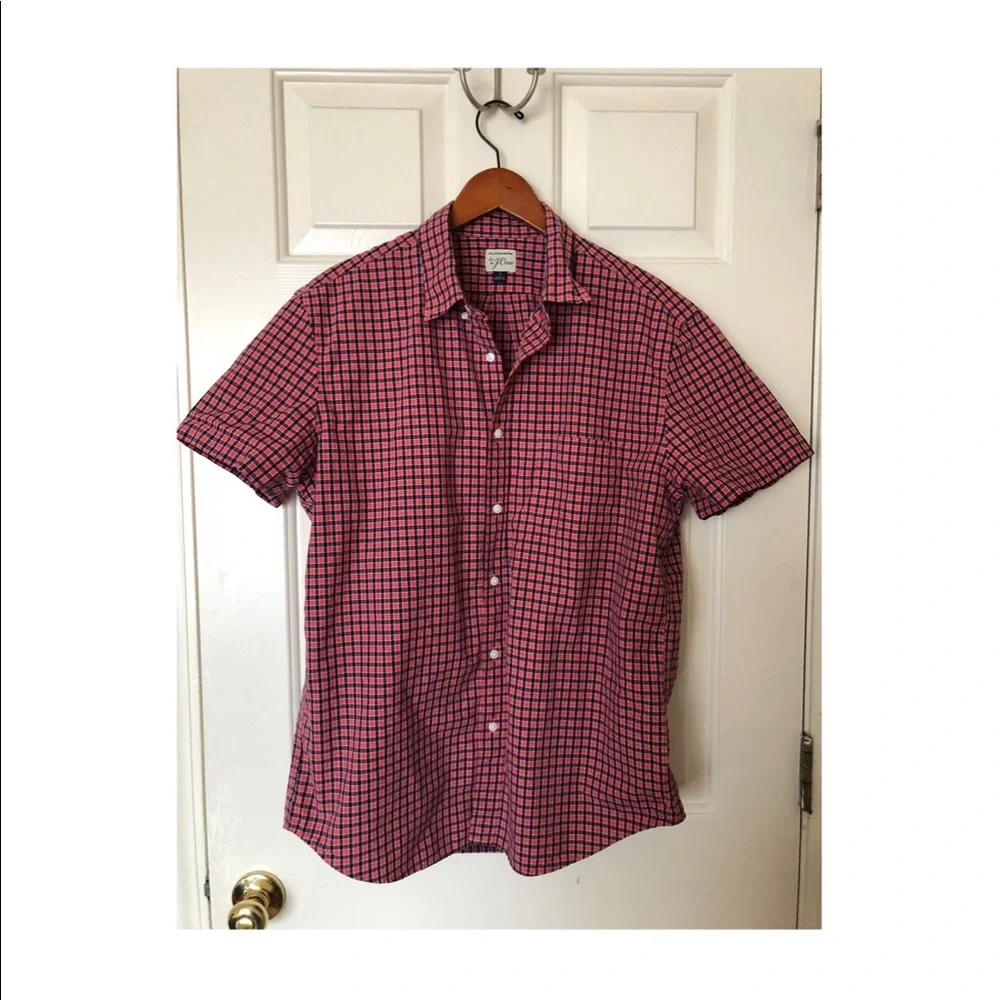 NWOT Sean x J. Crew Men’s Plaid Button Down